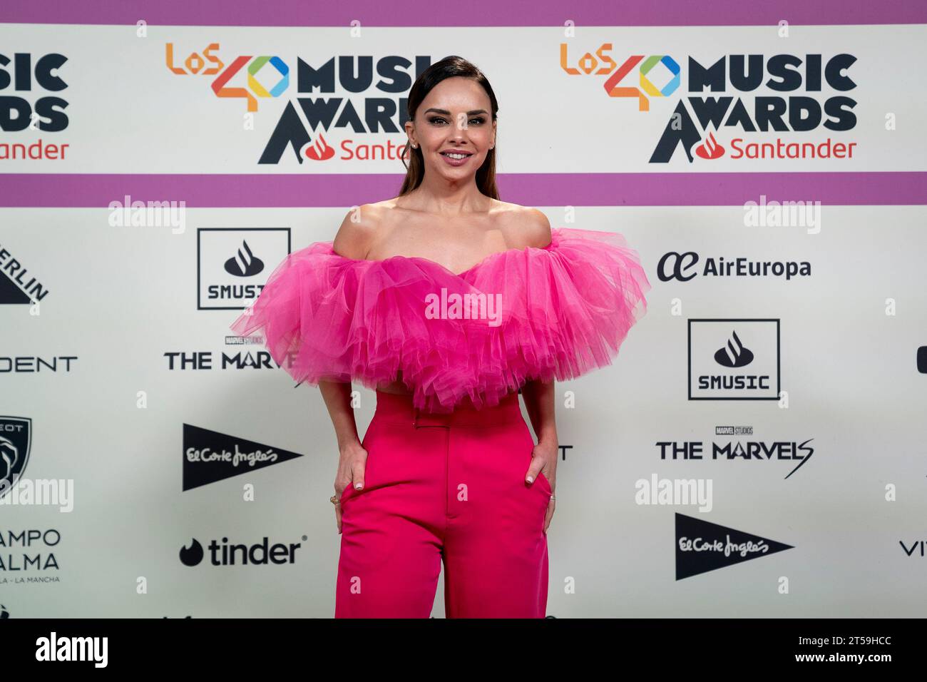Singer Chenoa poses during the photocall of the 40 Music Awards 2023 ...