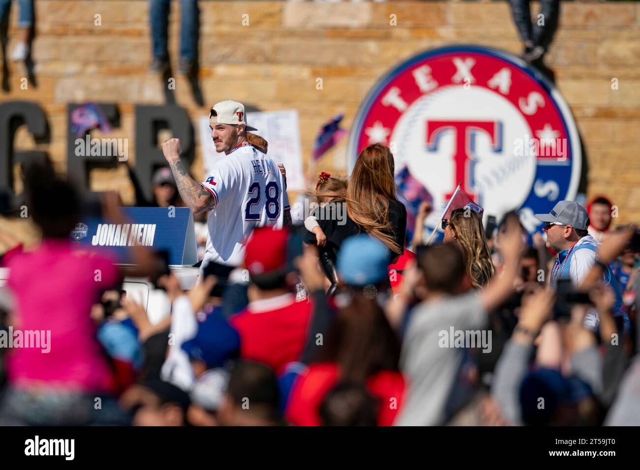 ARLINGTON, TX - NOVEMBER 03: Texas Rangers catcher Jonah Heim (28 ...