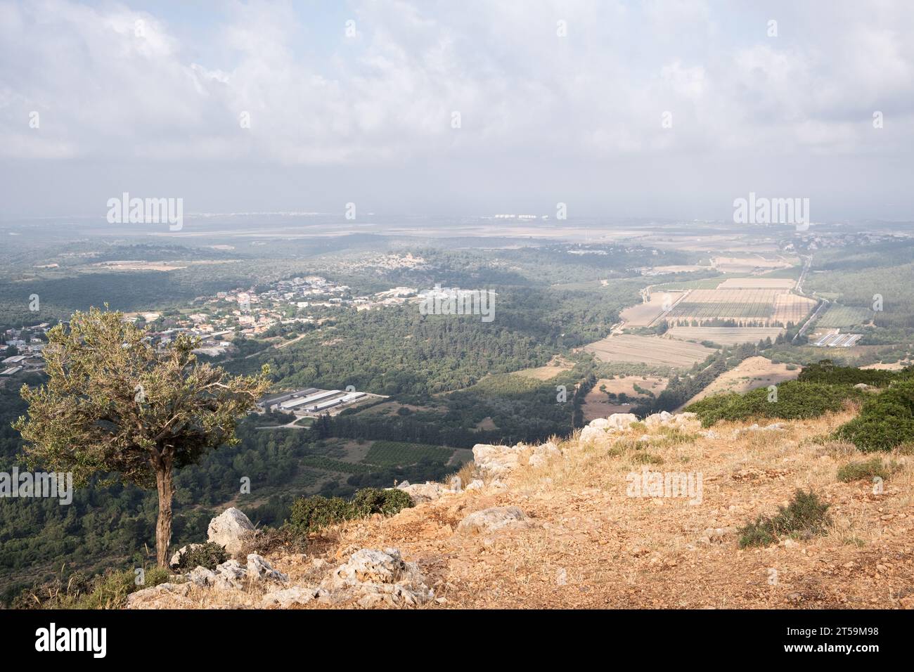 mountain peaks on the Lebanon-Israel border, the scenic beauty unfolds ...