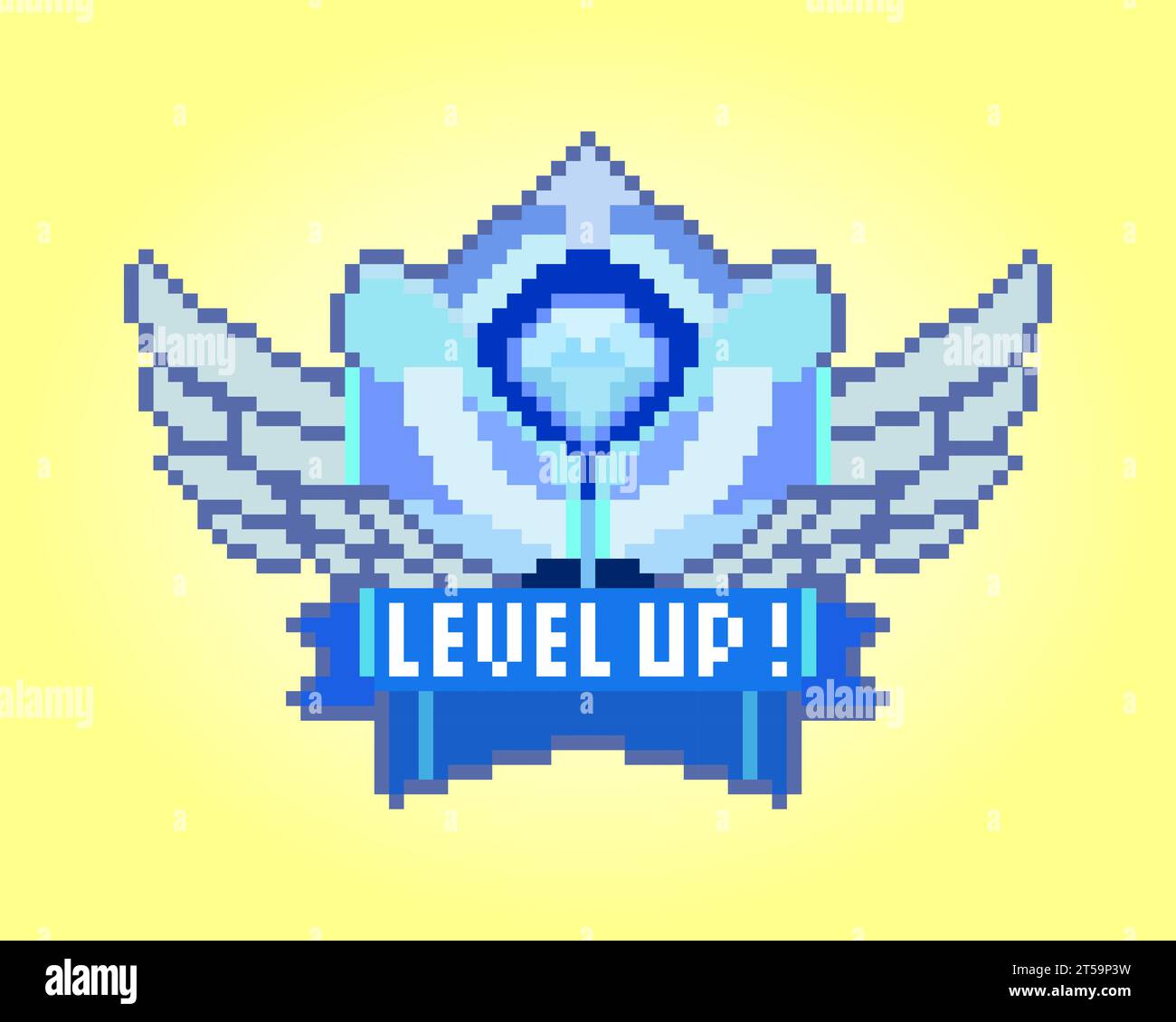8 bit pixel level-up. Show fonts for game assets and Cross Stitch ...
