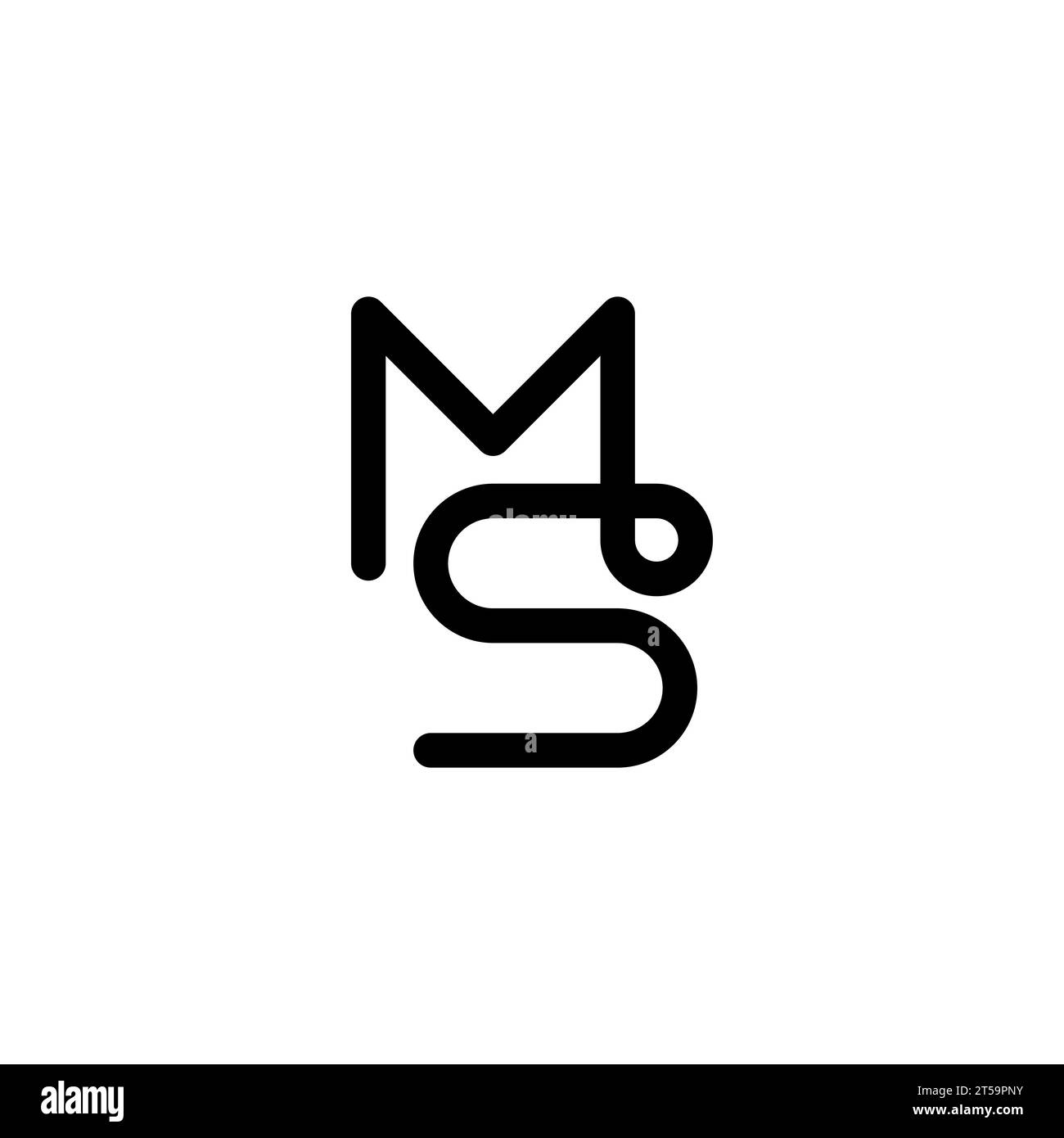 MS logo, MS Monogram, Initial MS Logo, Letter MS logo, Icon, Vector Stock Vector