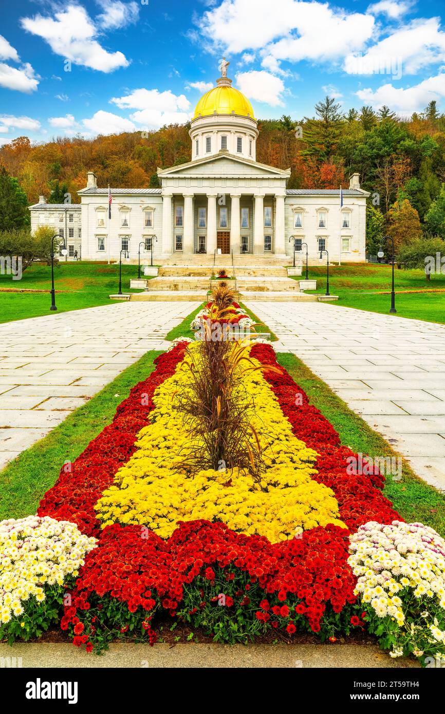 Vermont State House, in Montpelier, VT Stock Photo