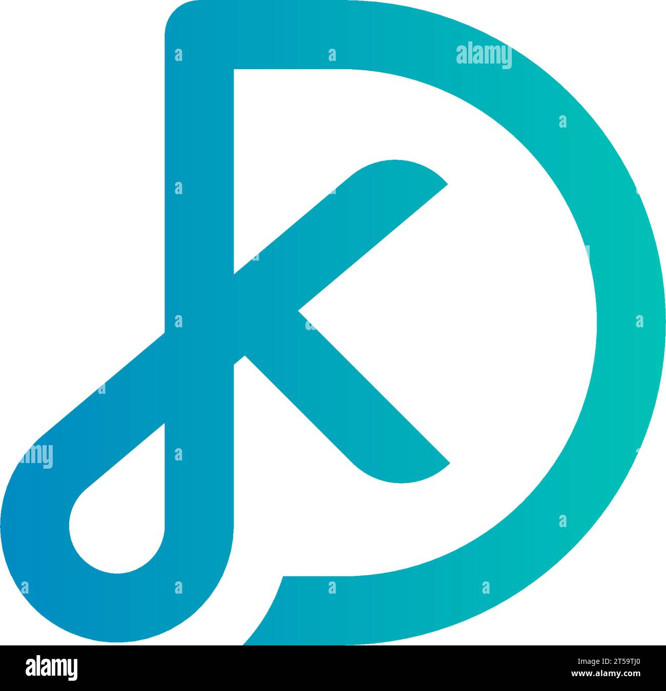 KD DK Logo, DK KD Monogram, Initial KD DK Logo, Letter DK KD Logo, Icon, Vector Stock Vector