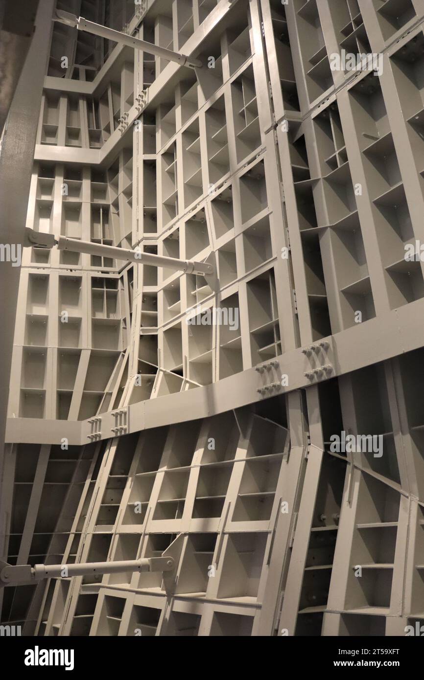 Interior details of the Fondation Louis Vuitton Frank Gehry designed ...