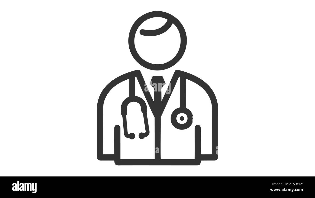 Doctor icon on white background. Vector illustration Stock Vector Image ...