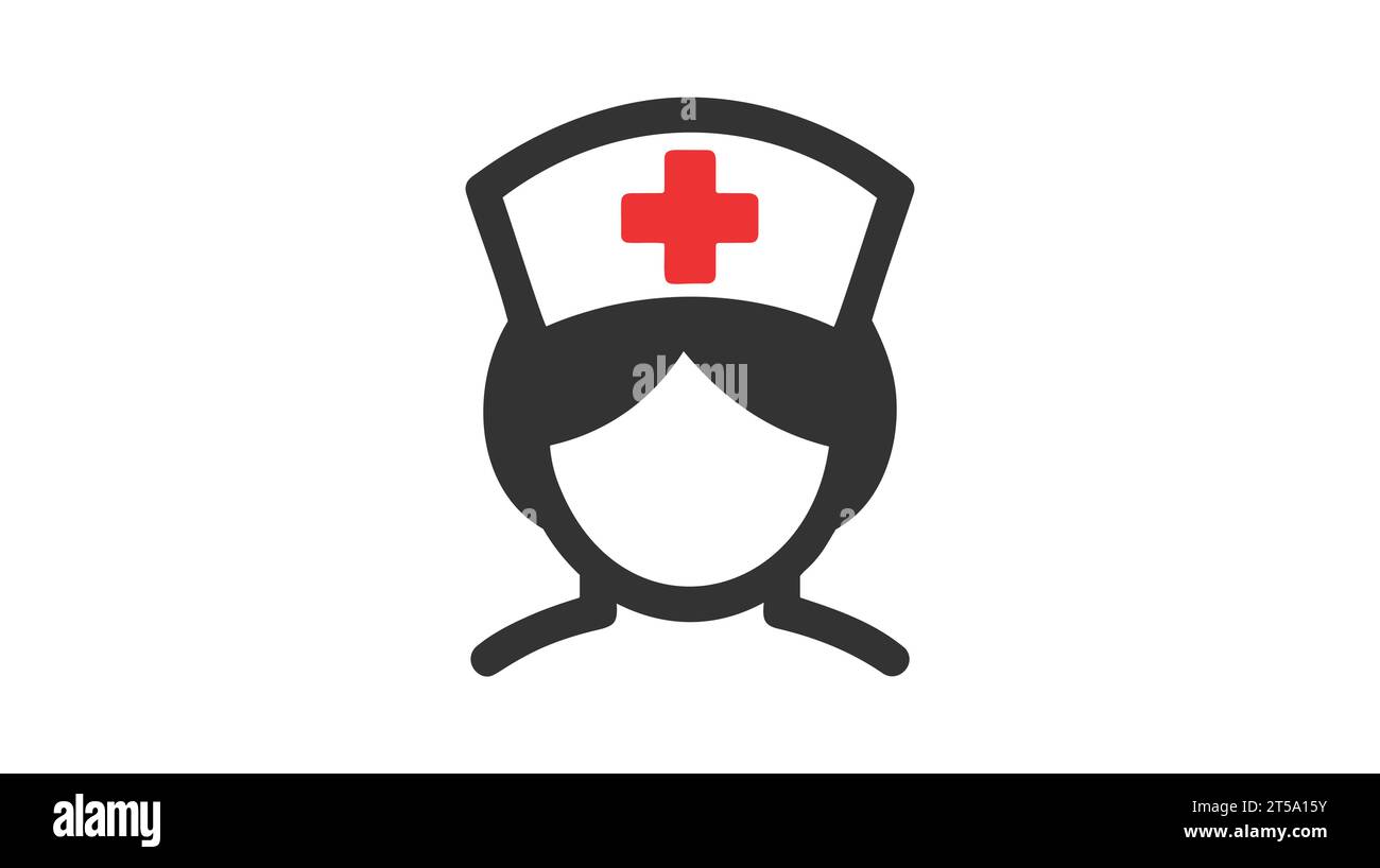 Nurse vector icon on white background. Vector illustration Stock Vector ...