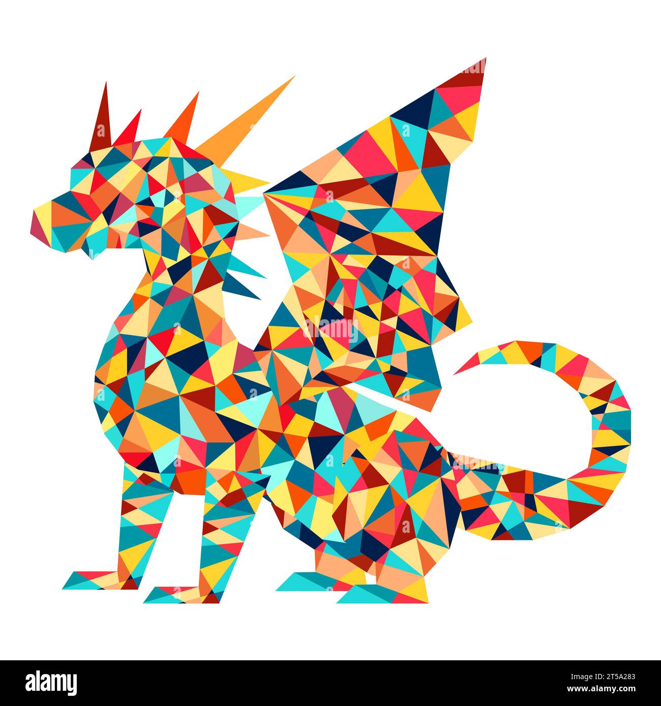 Happy new year vector illustration symbol of 2024 on chinese calendar