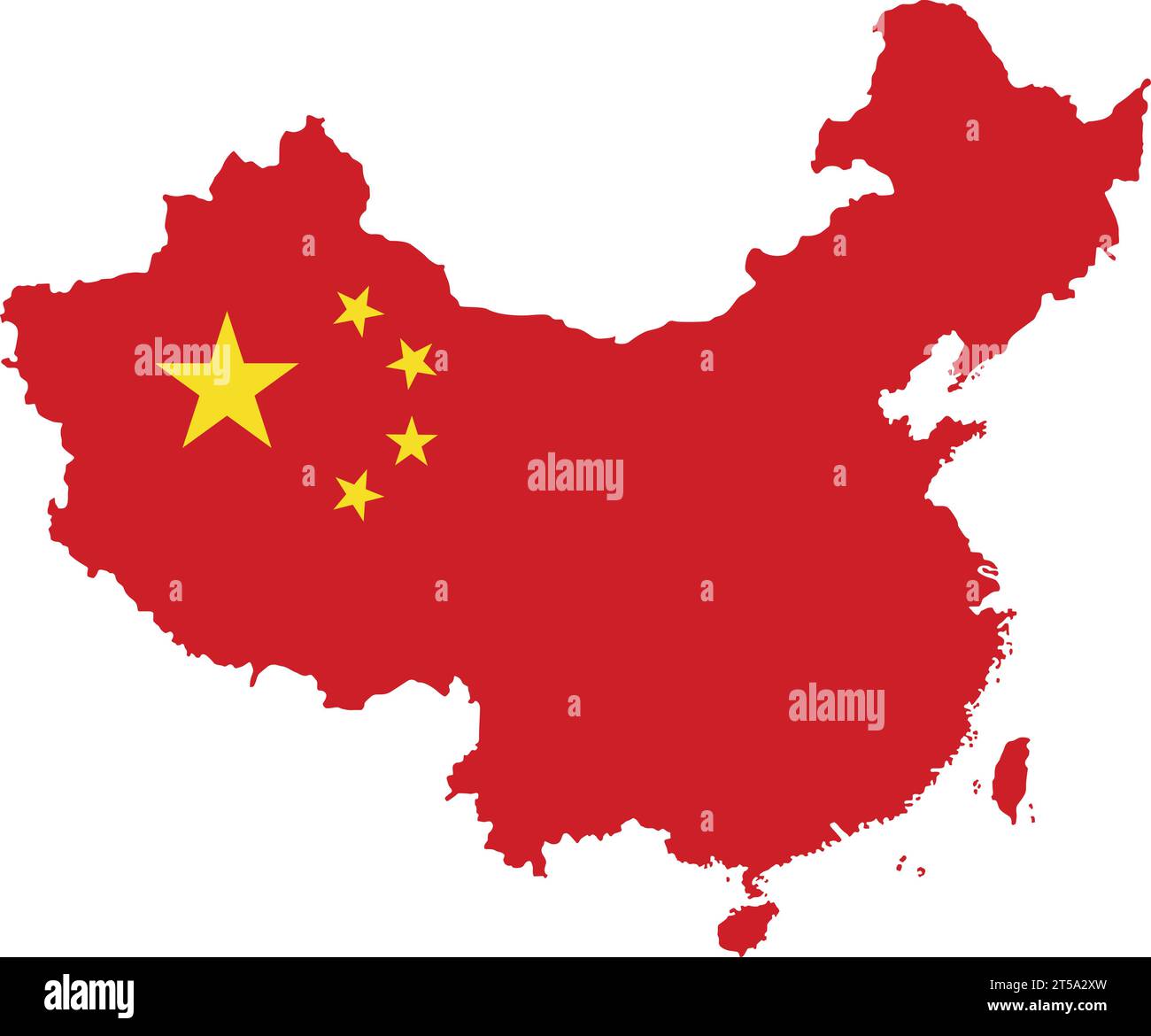 china map backdrop in vector form Stock Vector
