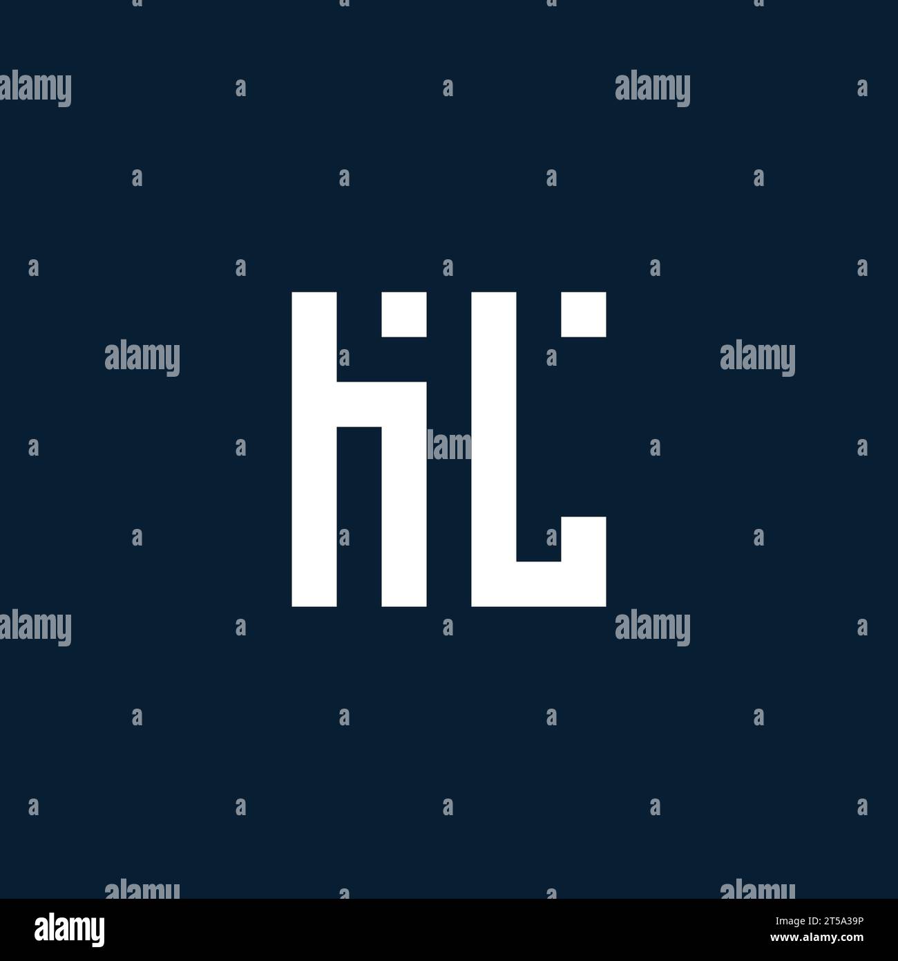 HL initial monogram logo with geometric style design ideas Stock Vector ...