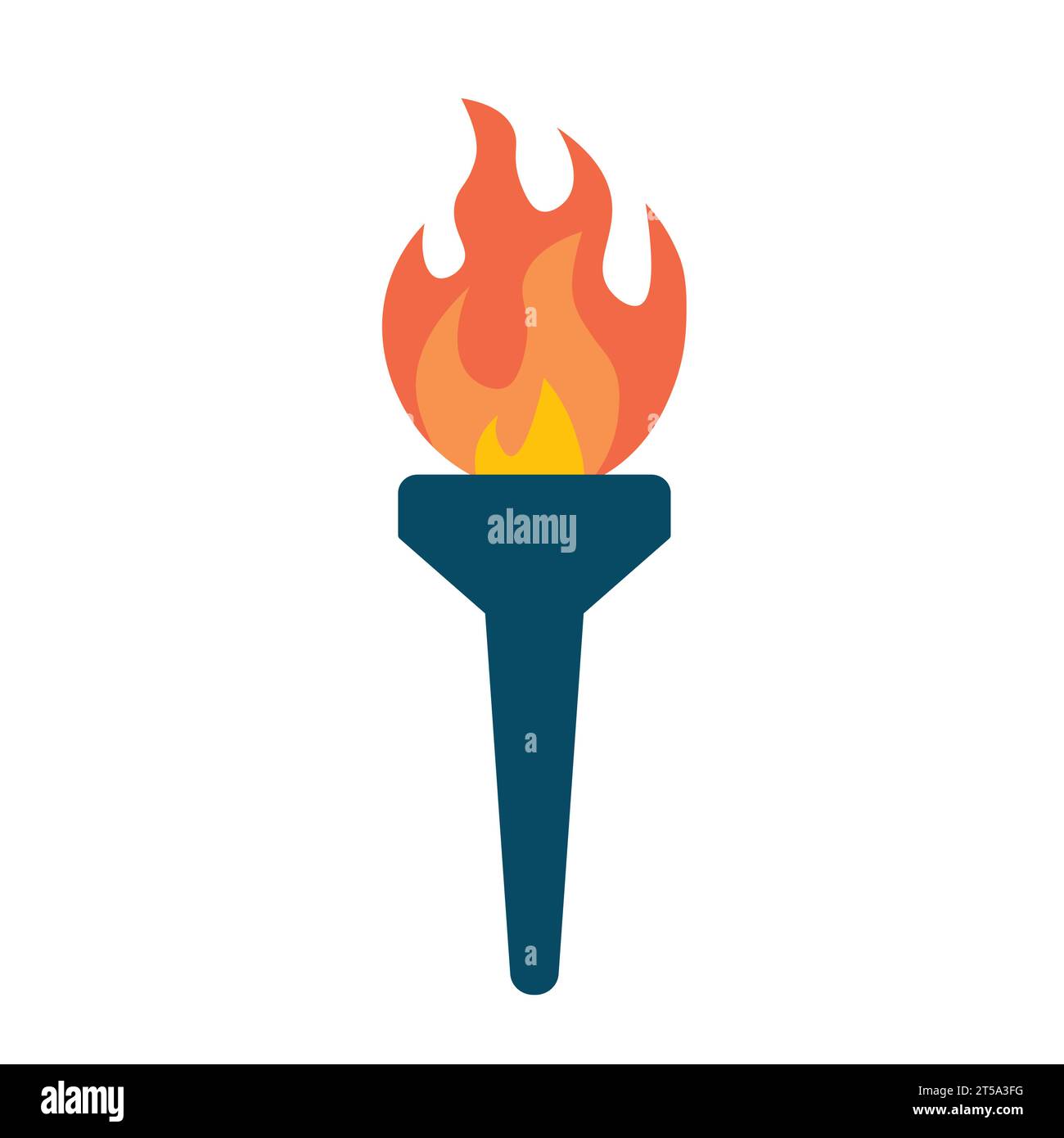 Burning torch lamp in Stock Vector Images - Alamy