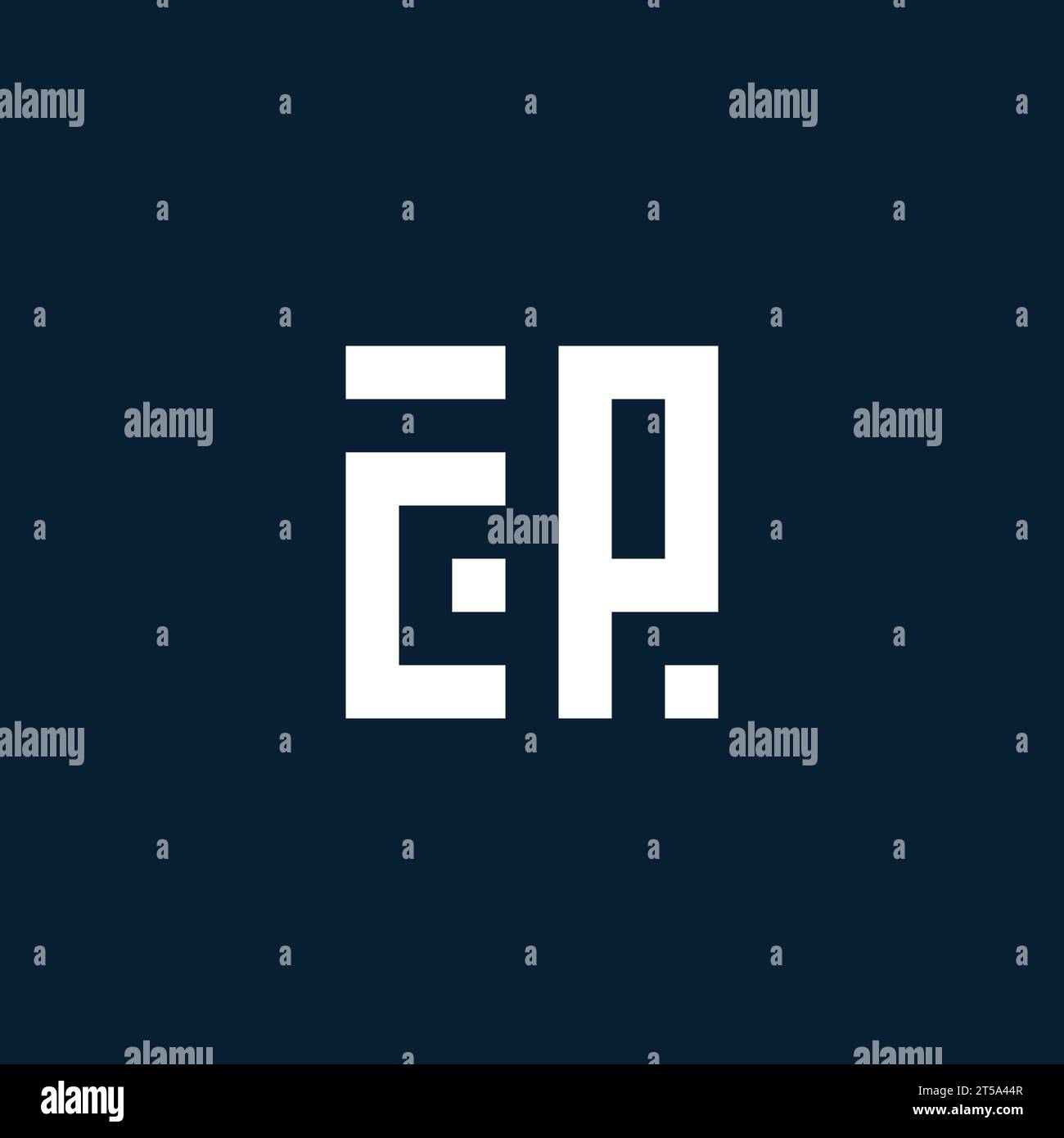 CP initial monogram logo with geometric style design ideas Stock Vector