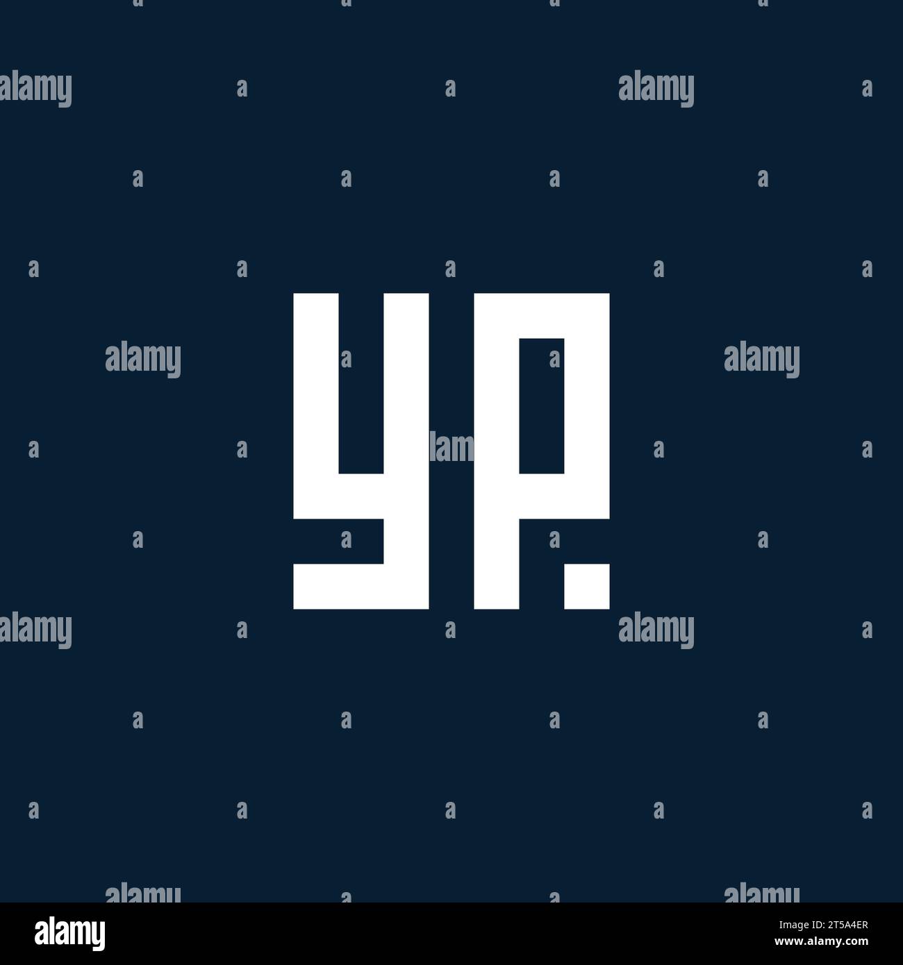 YP initial monogram logo with geometric style design ideas Stock Vector
