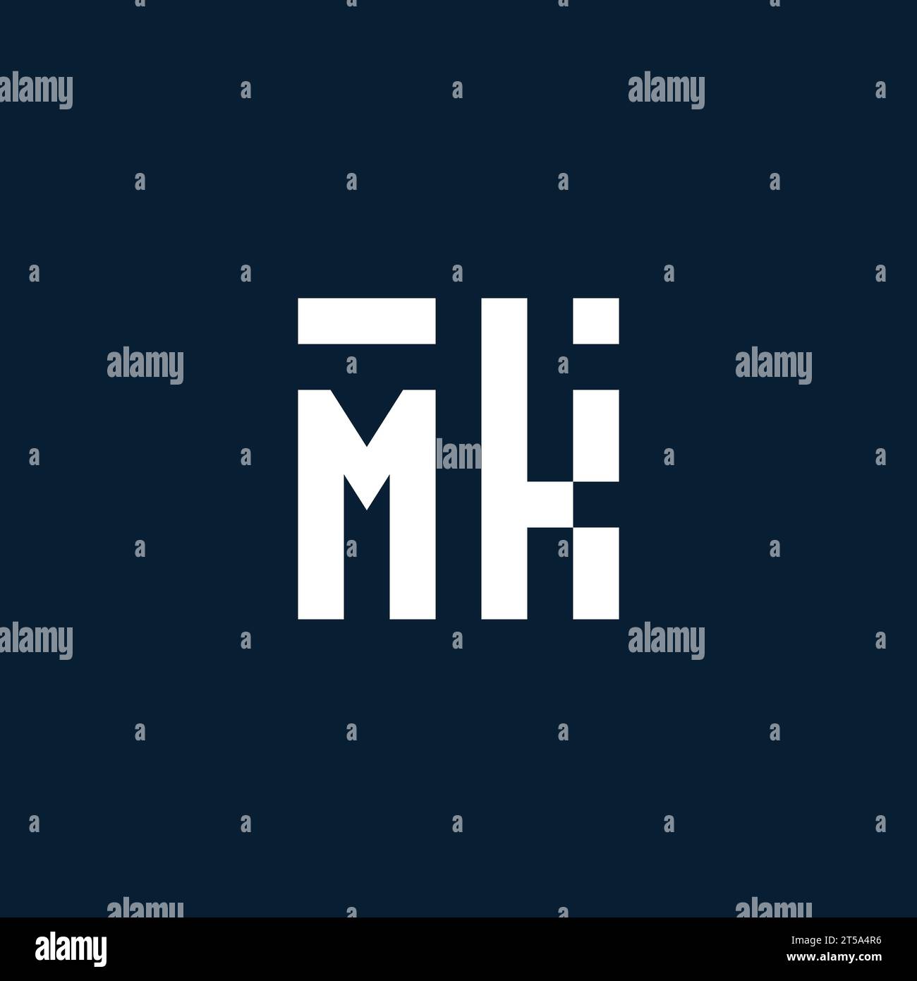 MK initial monogram logo with geometric style design ideas Stock Vector