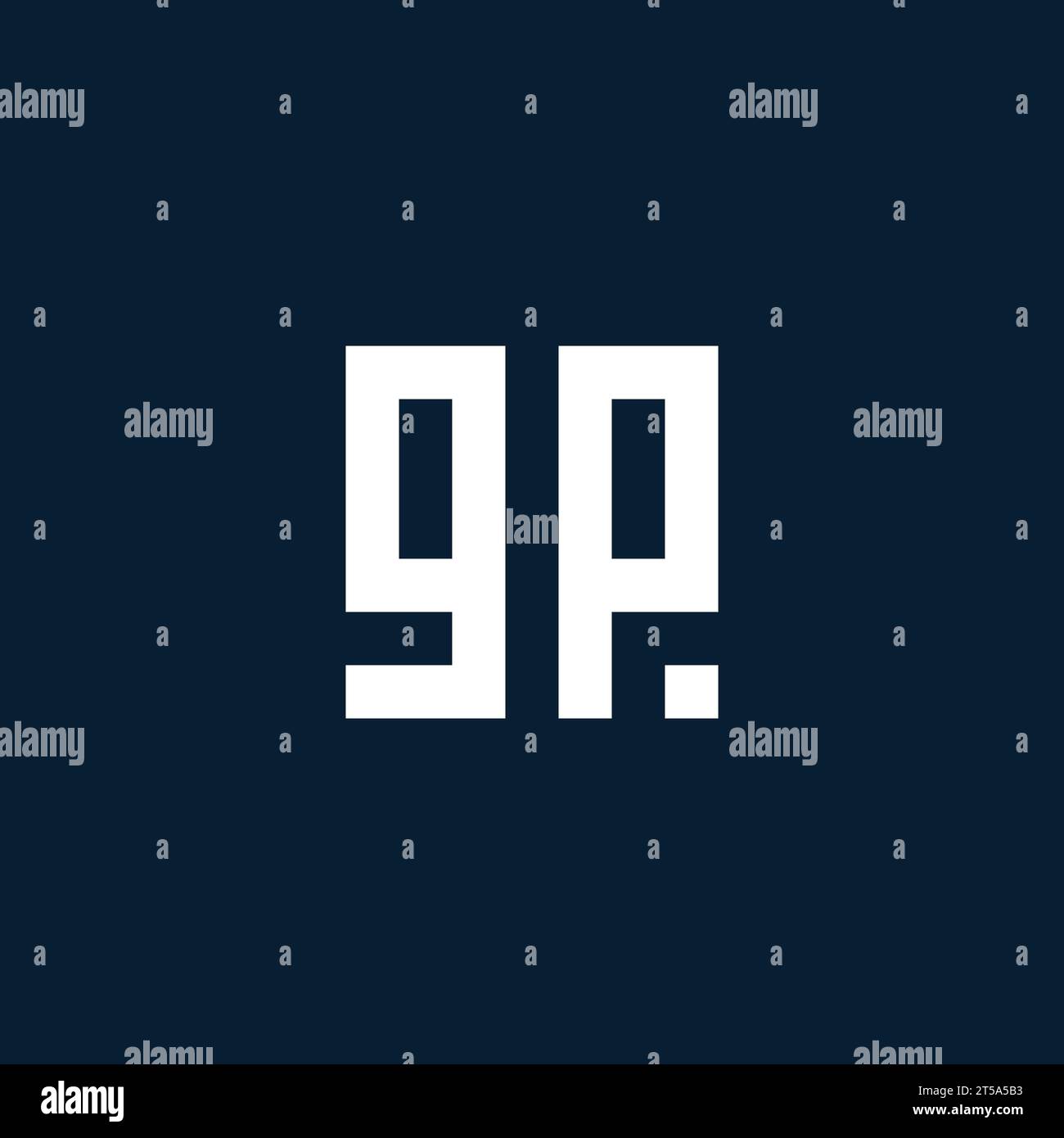 GP initial monogram logo with geometric style design ideas Stock Vector ...