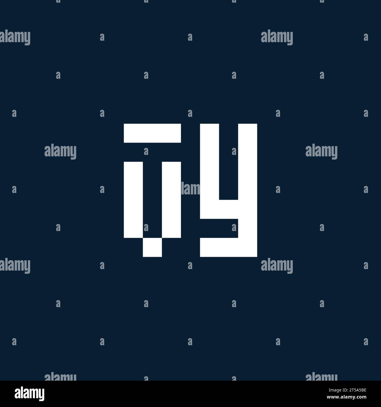 VY initial monogram logo with geometric style design ideas Stock Vector