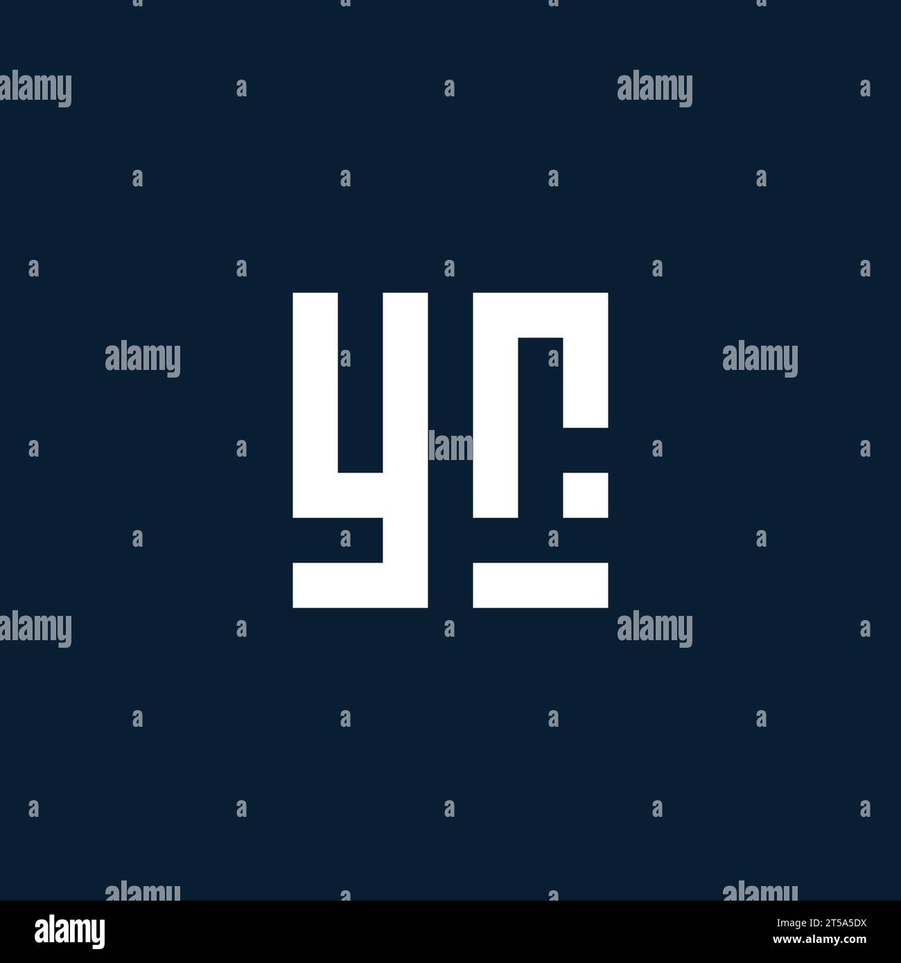 YR initial monogram logo with geometric style design ideas Stock Vector
