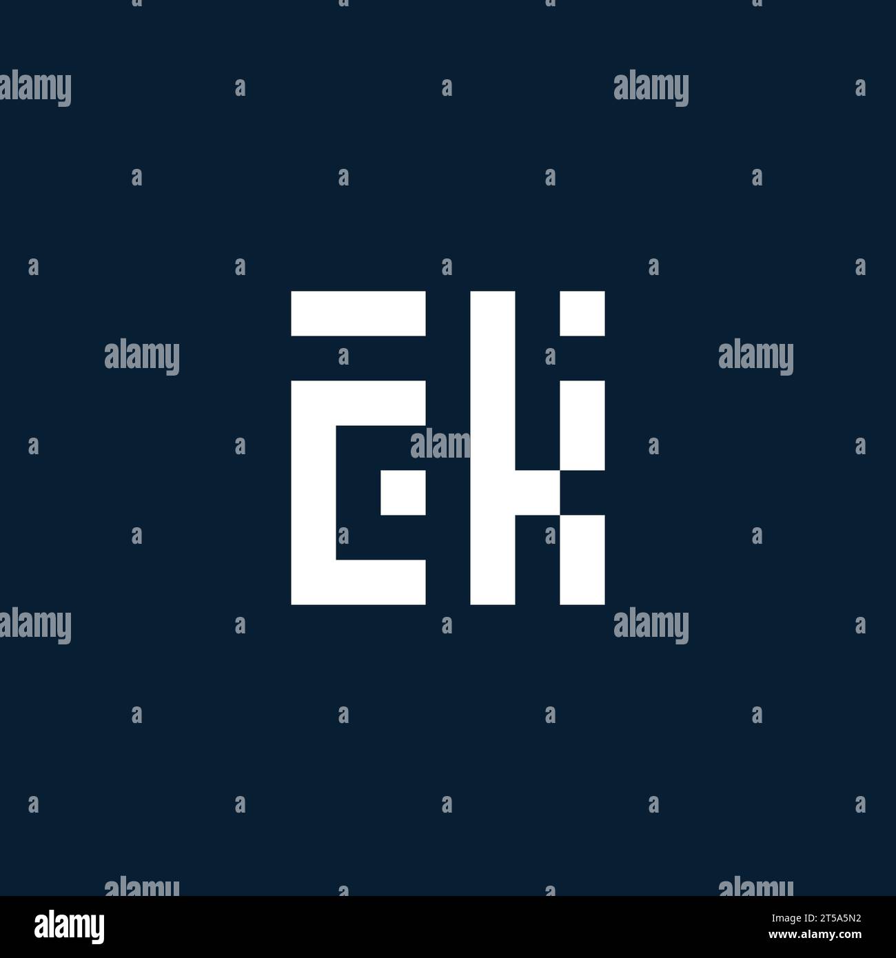CK initial monogram logo with geometric style design ideas Stock Vector