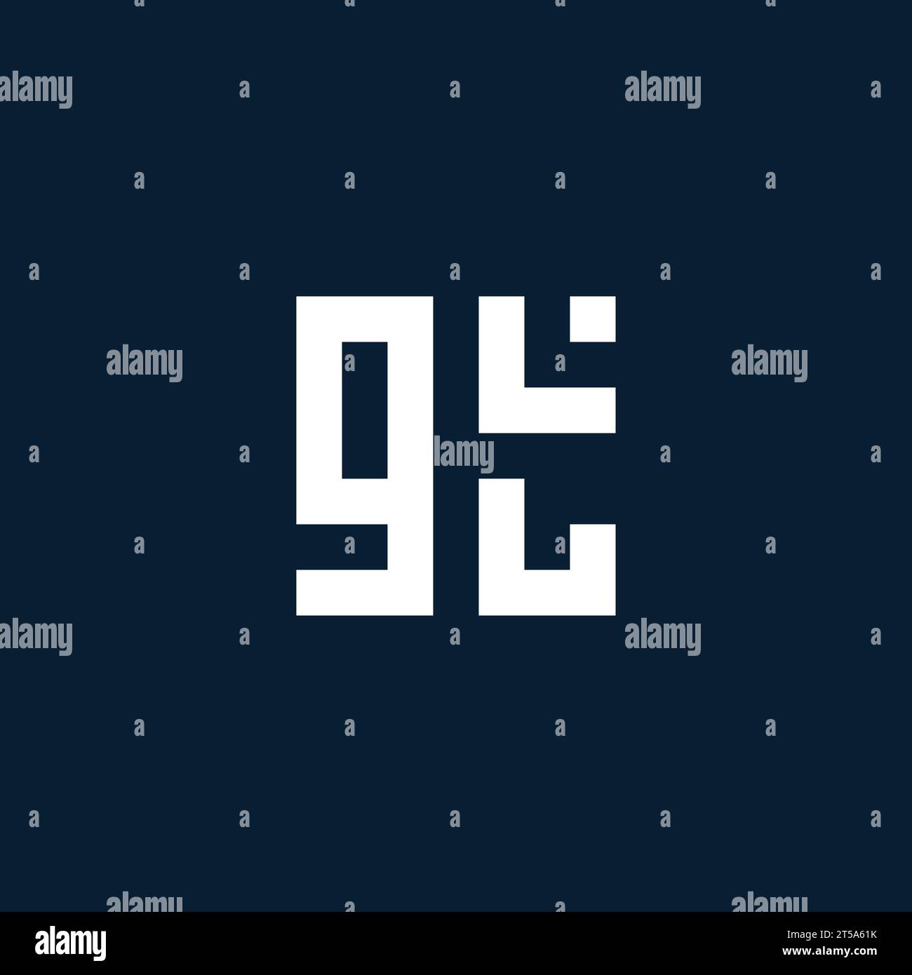 GT initial monogram logo with geometric style design ideas Stock Vector