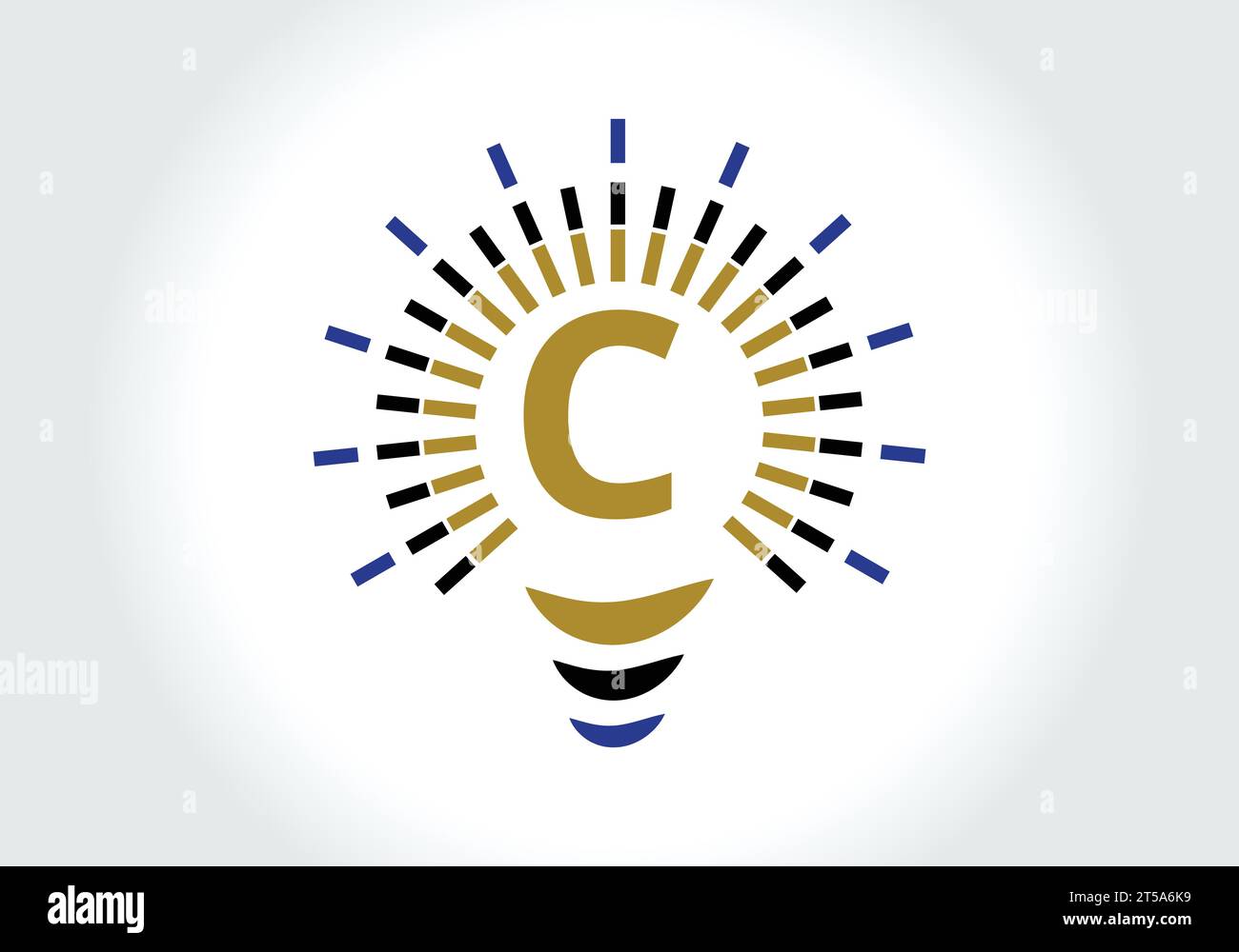 Letter C Electric Bulb Logo Design Vector Template. Light Bulb with ...