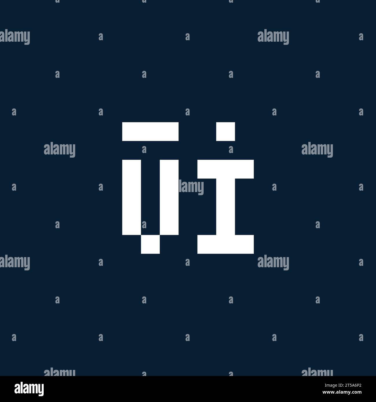 VI initial monogram logo with geometric style design ideas Stock Vector ...