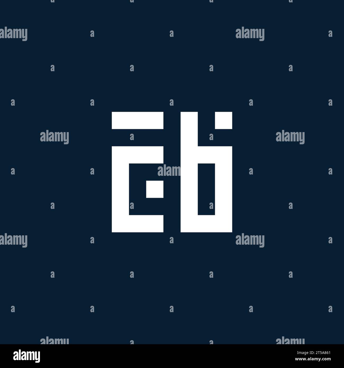 CB initial monogram logo with geometric style design ideas Stock Vector