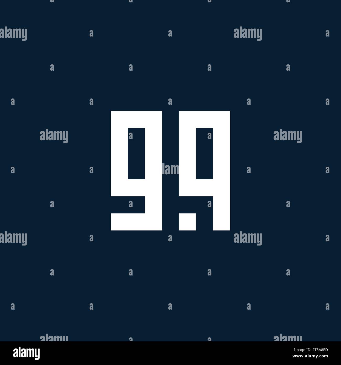 GQ initial monogram logo with geometric style design ideas Stock Vector