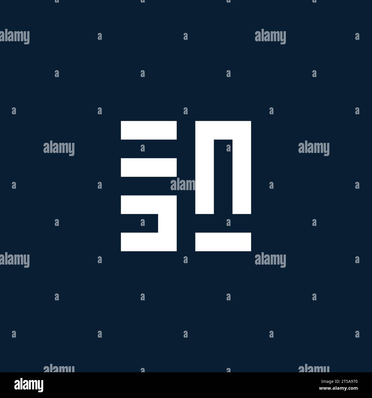 SN initial monogram logo with geometric style design ideas Stock Vector ...