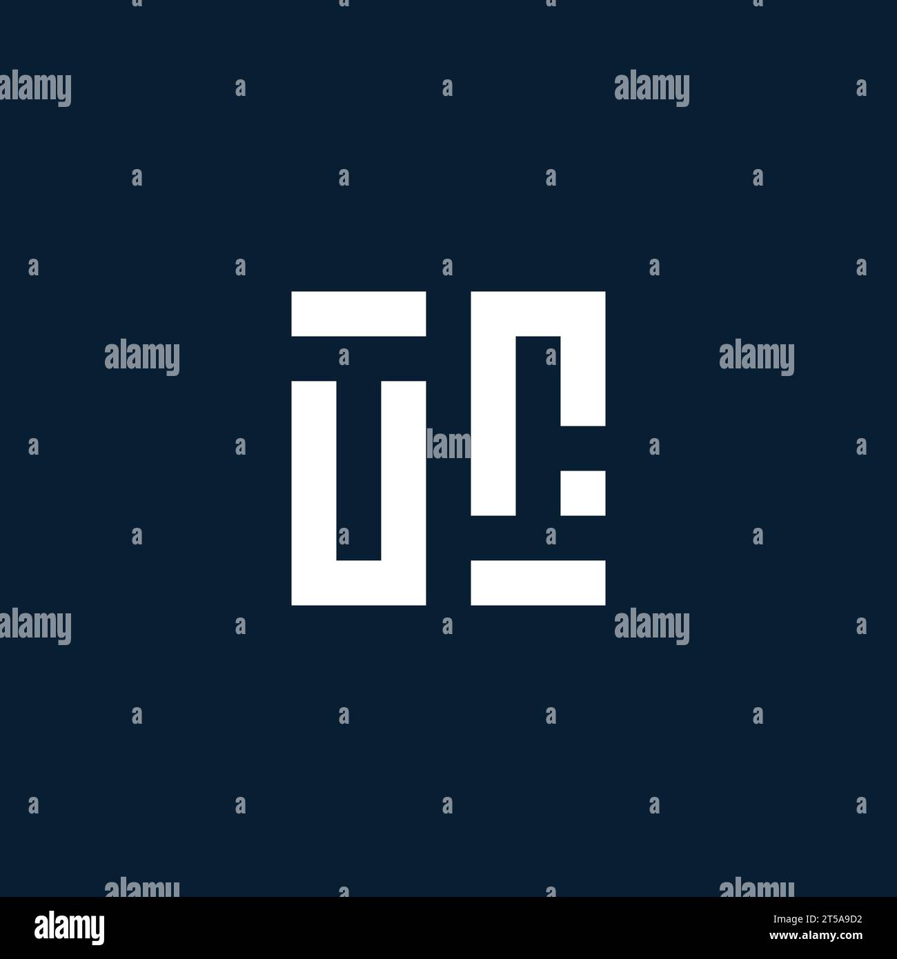 UR initial monogram logo with geometric style design ideas Stock Vector