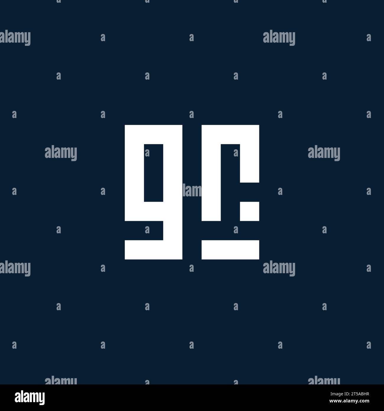 GR initial monogram logo with geometric style design ideas Stock Vector