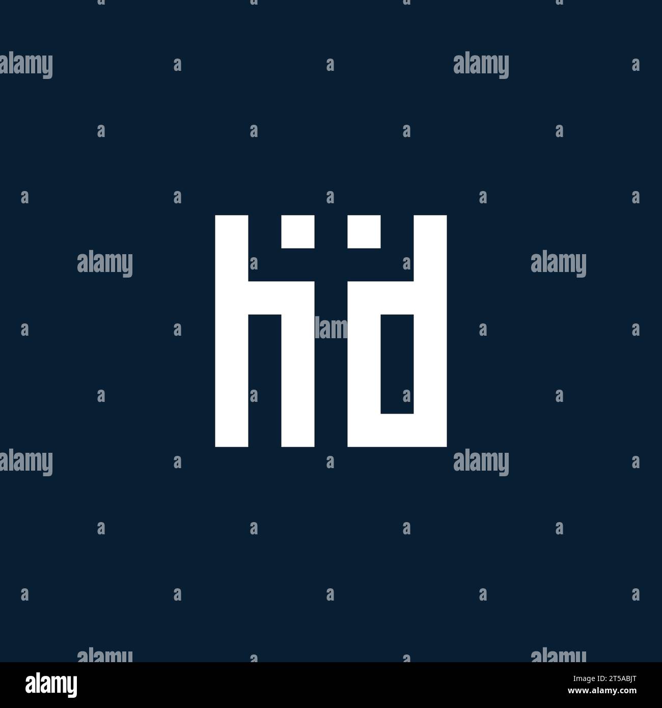 HD initial monogram logo with geometric style design ideas Stock Vector
