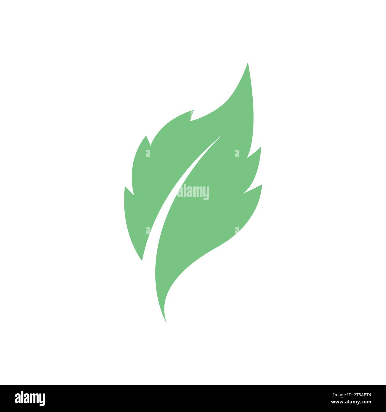 green tree leaf ecology nature element logo icon Stock Vector Image ...