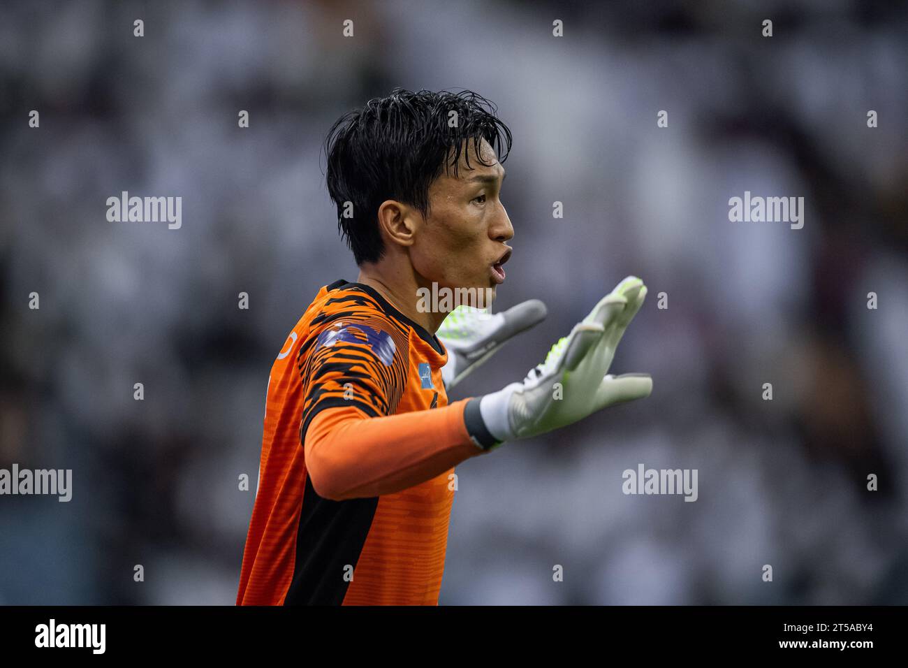 Kim Seung-gyu goalkeeper of Al Shabab FC during their Match Day 12 of the SAFF Roshn Saudi Pro League 2023-24 between Al Shabab FC and Al Ittihad FC at King Fahd International Stadium on November 3, 2023 in Riyadh, Saudi Arabia. Photo by Victor Fraile / Power Sport Images Credit: Power Sport Images Ltd/Alamy Live News Stock Photo