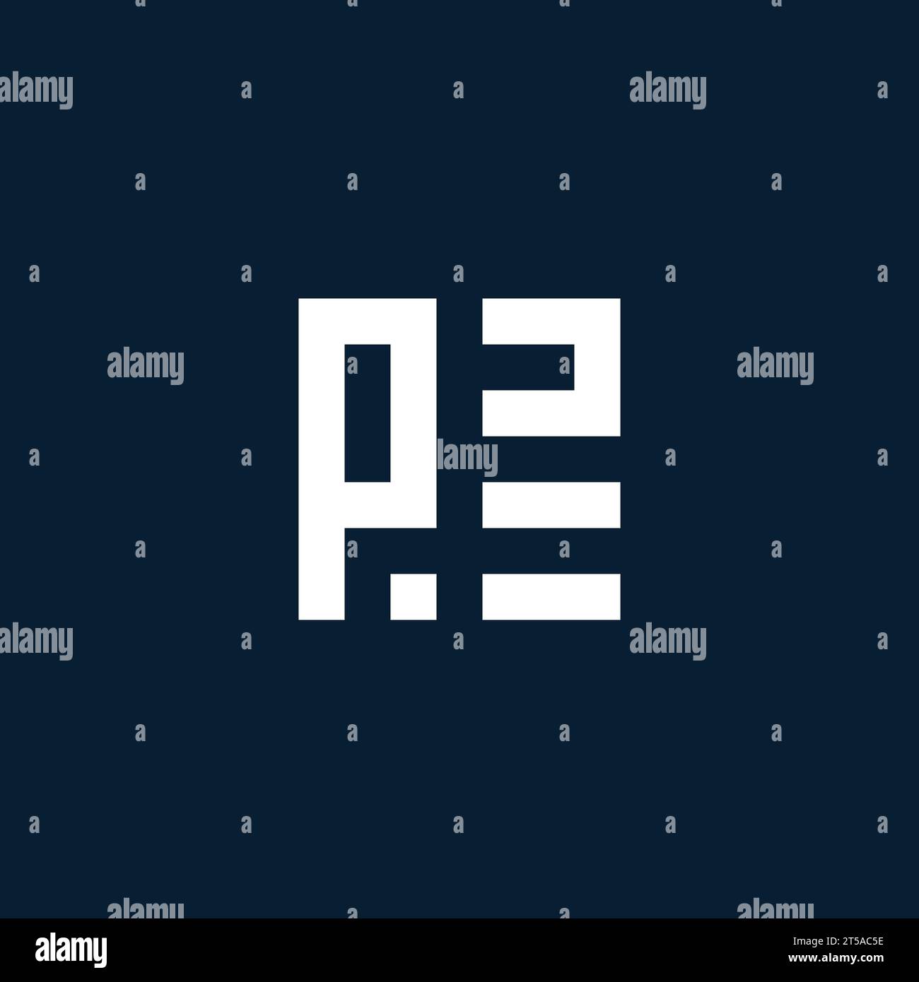 PZ initial monogram logo with geometric style design ideas Stock Vector ...