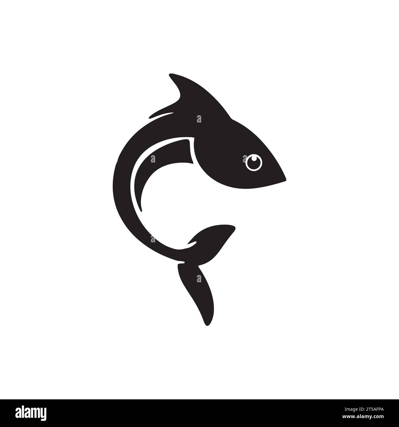 Fish abstract icon design logo template,Creative vector symbol of ...