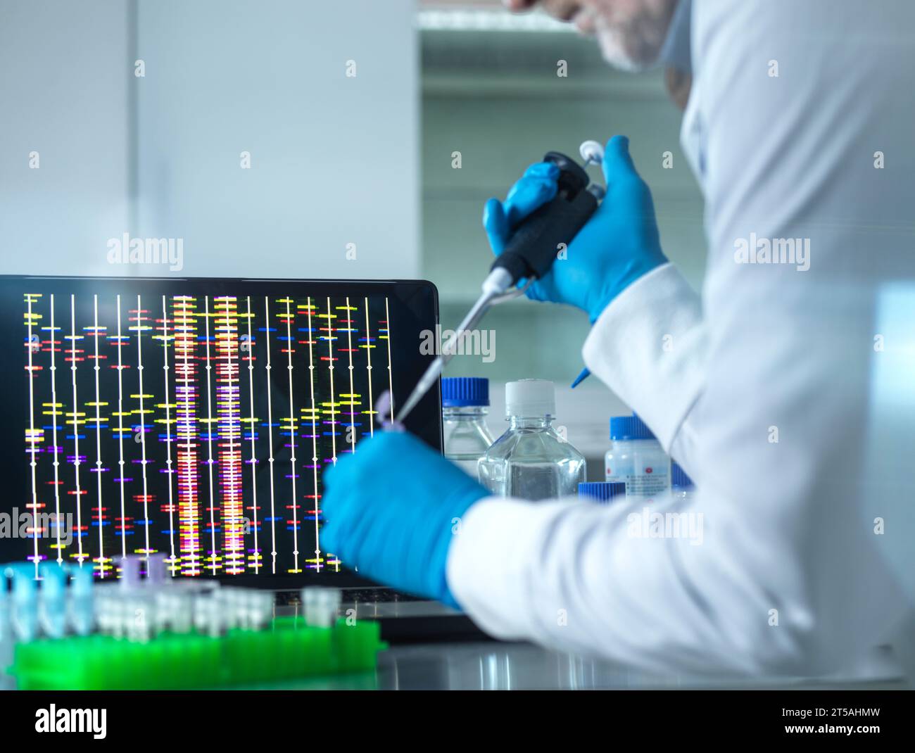 Genetic research, conceptual image Stock Photo