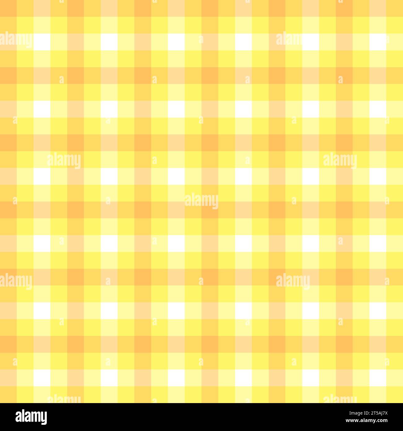 graphic illustrated Checked plaid seamless pattern stripes yellow vector Stock Vector