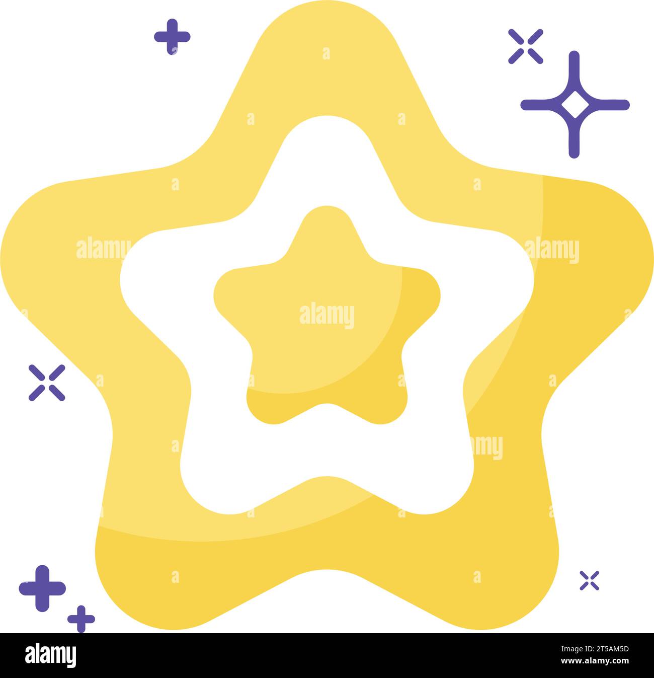 Isolated golden star shape icon Vector Stock Vector Image & Art - Alamy