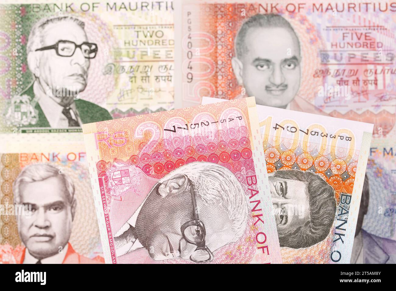 Mauritian money - rupee a business background Stock Photo - Alamy