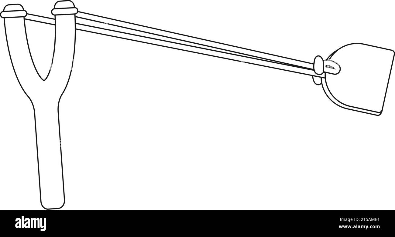 slingshot vector icon,illustration template design Stock Vector Image