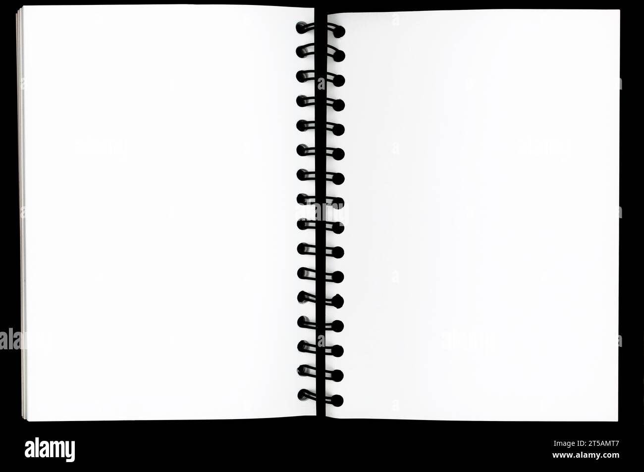 Blank ring bound artist sketchbook with a black cover Stock Photo Alamy