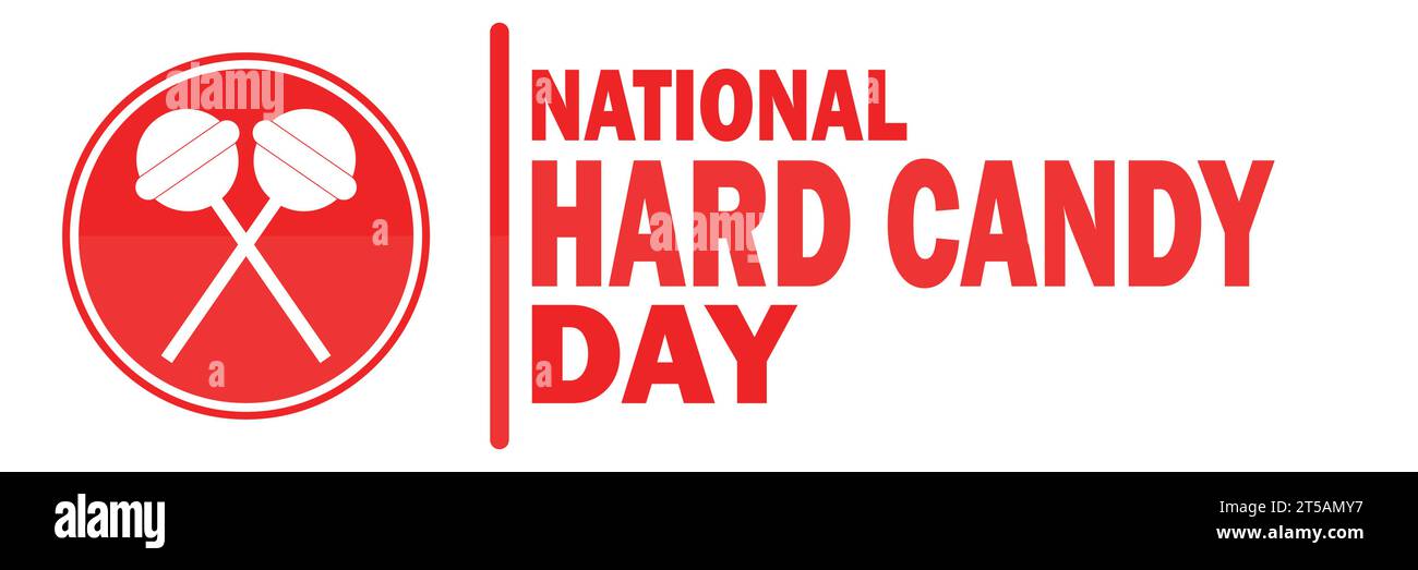 National Hard Candy Day Vector illustration. Holiday concept. Template for background, banner
