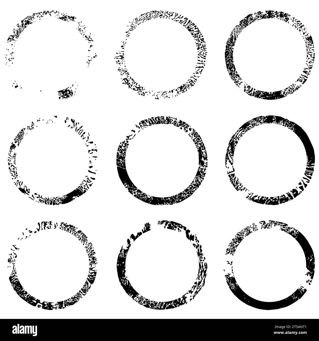 Grunge shapes circle Stock Vector Image & Art - Alamy