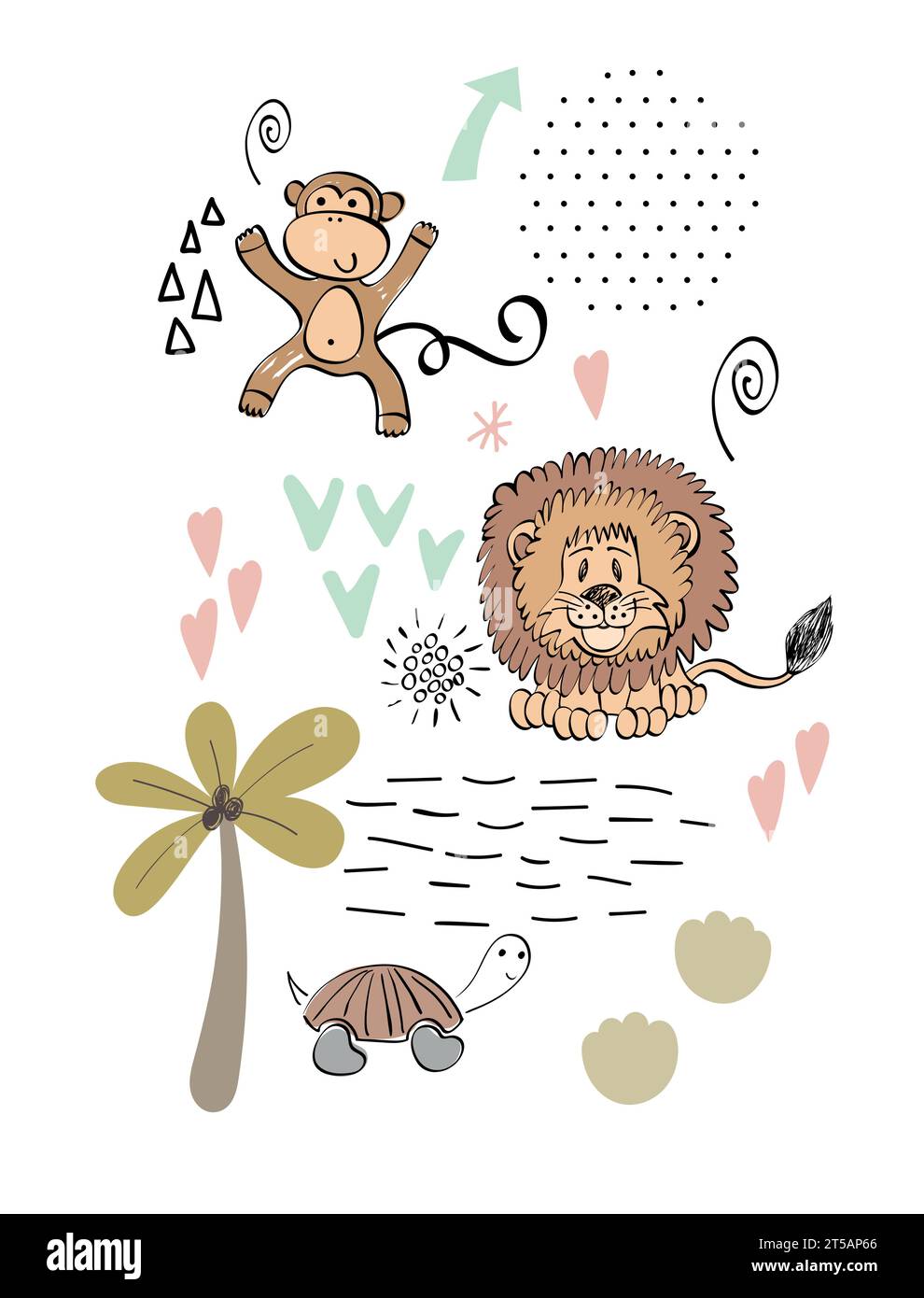Vector safari arrangements Stock Vector Image & Art - Alamy