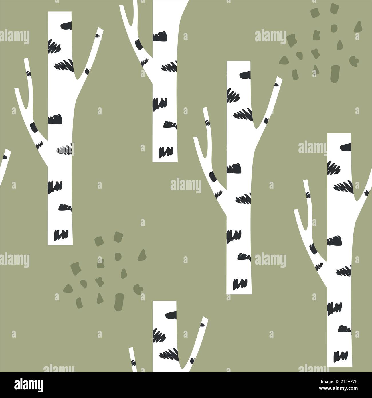 Paper birch trees on Stock Vector Images - Alamy