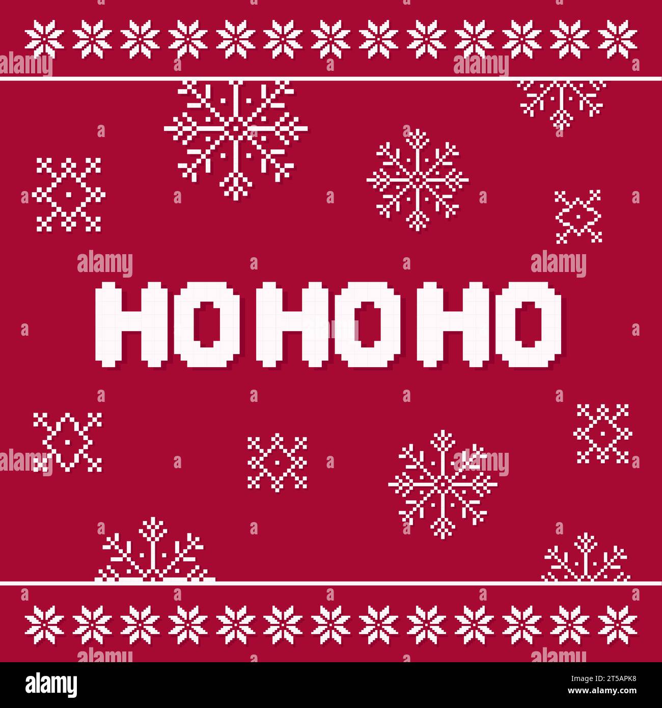 Pixel art snowflakes hi-res stock photography and images - Alamy