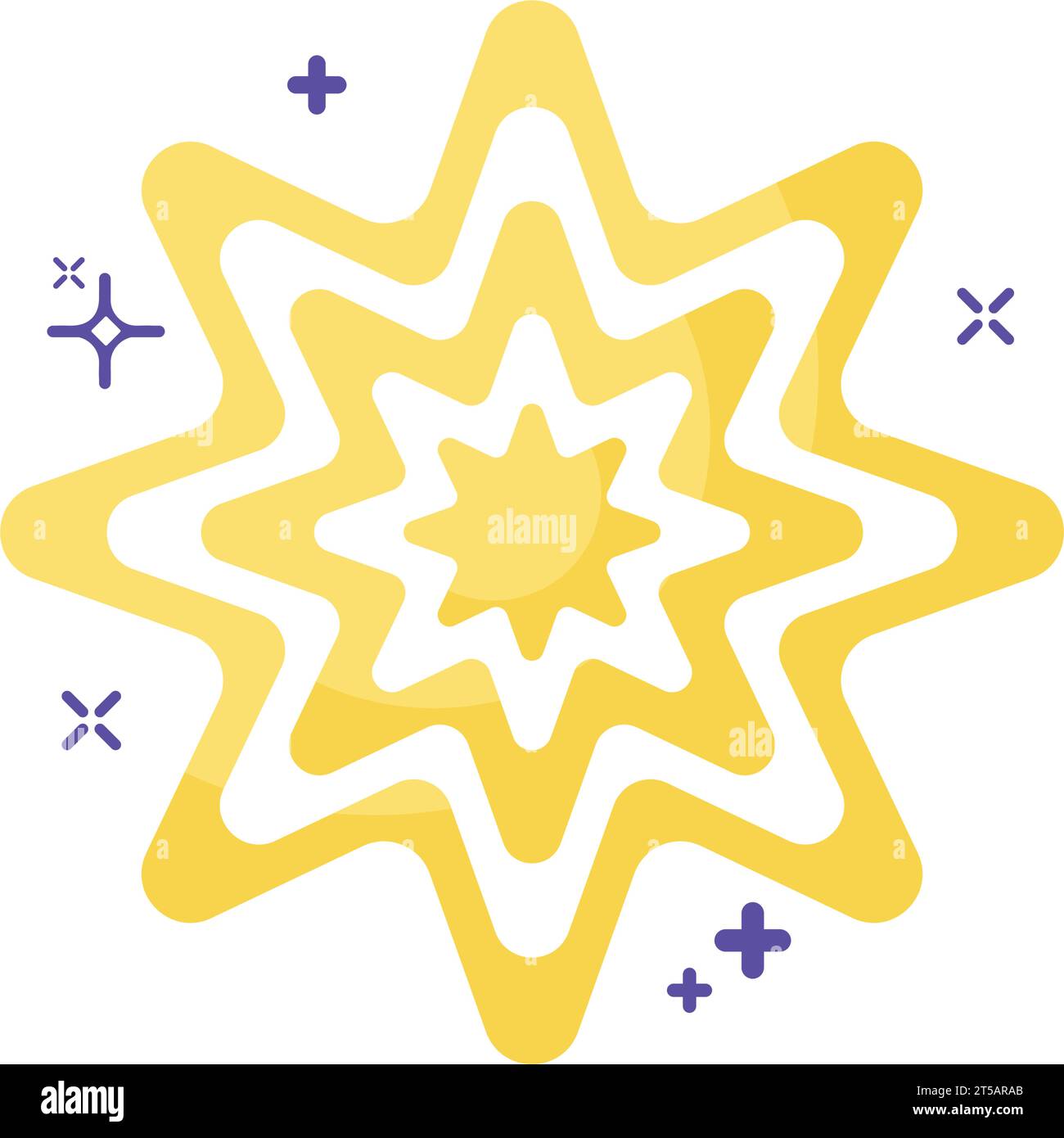 Isolated golden star shape icon Vector Stock Vector Image & Art - Alamy