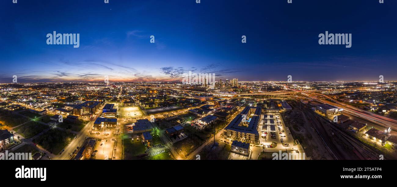 Aerial view fort worth skyline hi-res stock photography and images - Alamy
