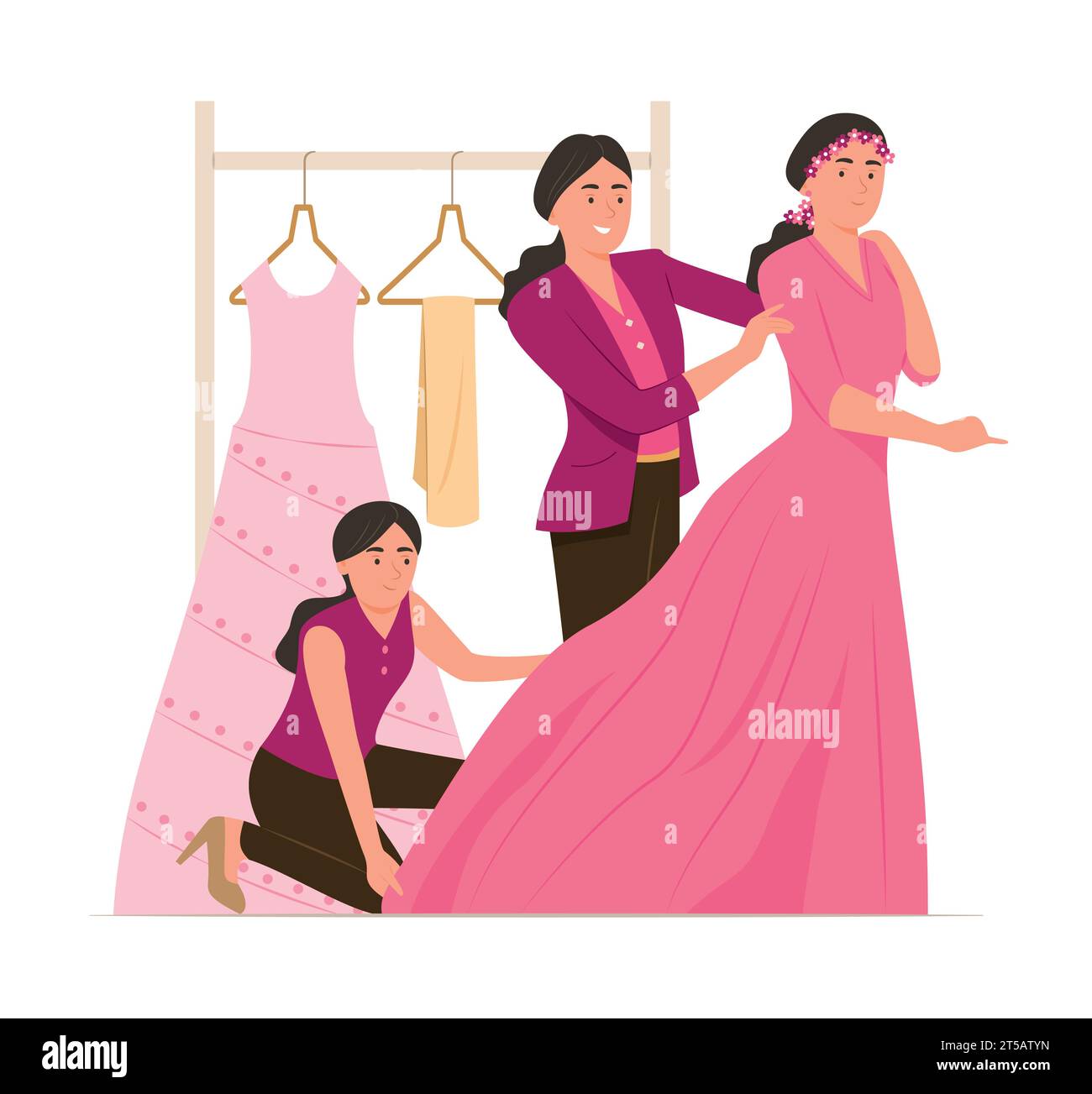 Suit fitting Stock Vector Images Alamy