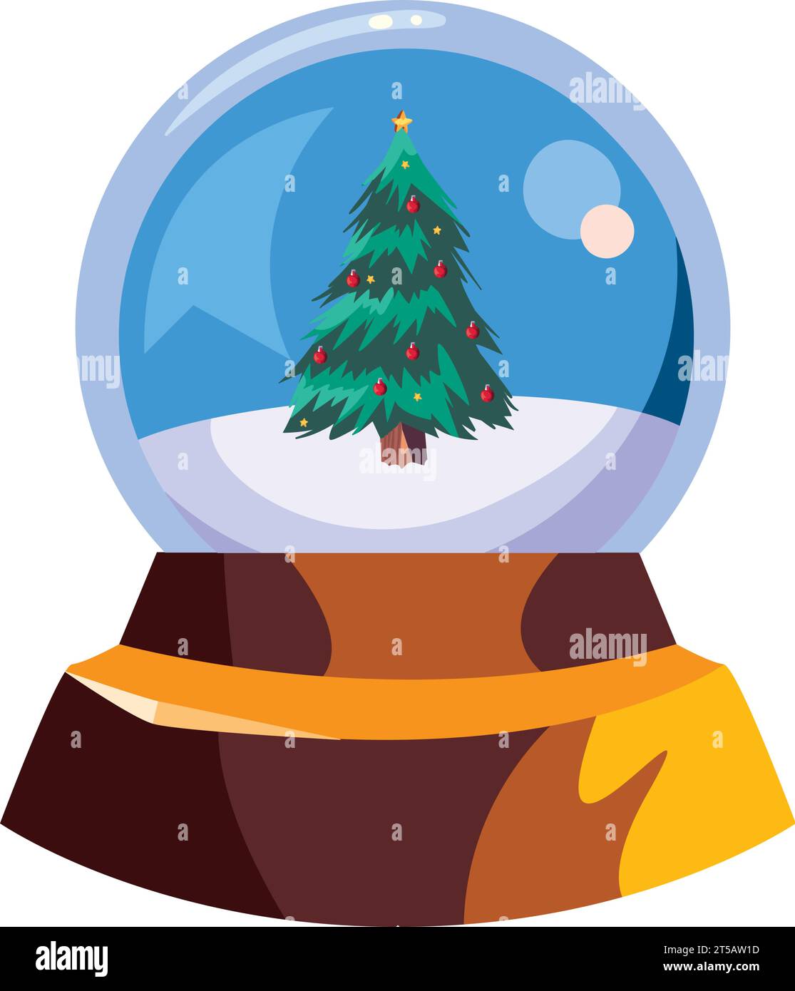 christmas crystal ball Stock Vector Image & Art - Alamy