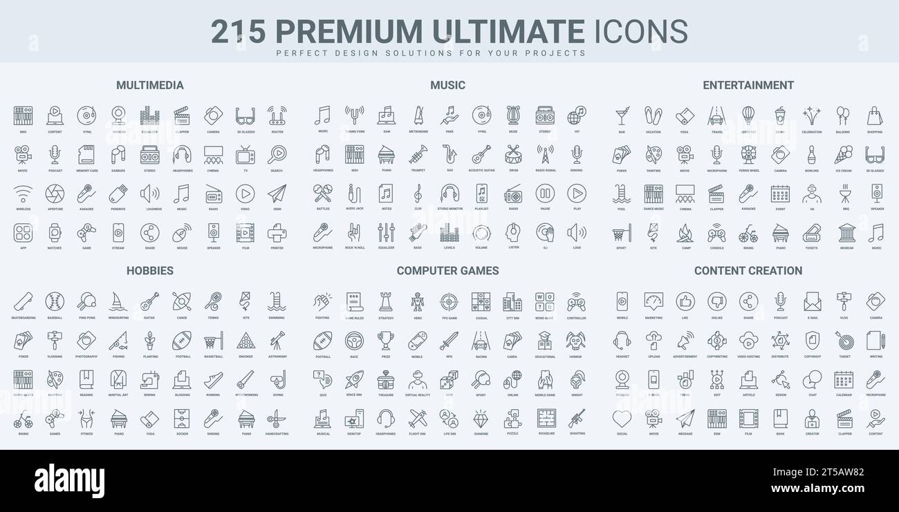 Music, entertainment events and media content creation thin black line